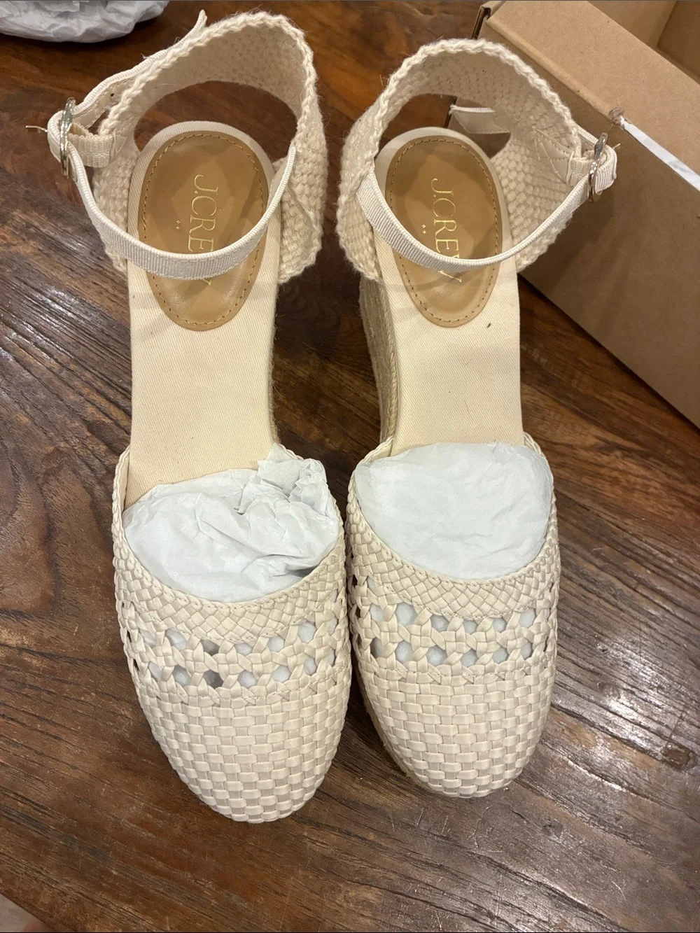 J.Crew Factory Crochet Espadrille Wedges